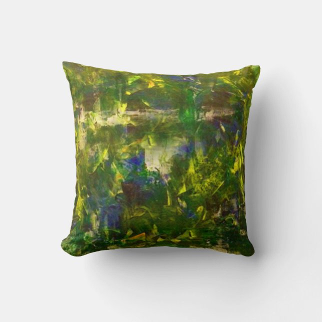 Jungle Abstract Cushion (Front)
