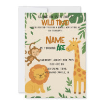 Jungle Adventure Invitation – Fun & Vibrant Party