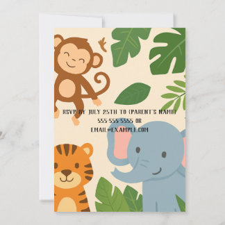 Jungle Adventure Invitation – Fun & Vibrant Party