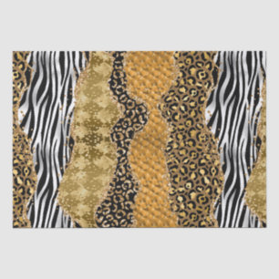 Jungle Agate   Luxe Animal Texture Pattern Tissue Paper