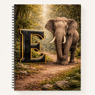 Jungle Alphabet Letter E Elephant Education Notebo Notebook