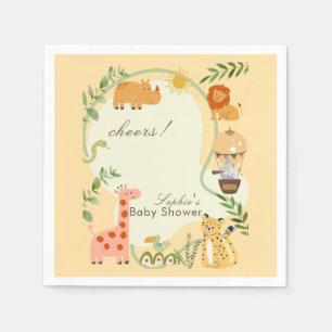 Jungle Animal Safari Adventure Awaits Napkin