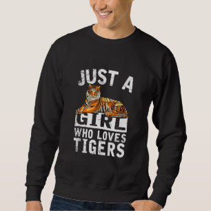 Jungle Animal Tiger Stripes Zoo Keeper Tiger Sweatshirt