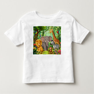 Jungle Animal Toddler T-Shirt | Soft Cotton Tee"