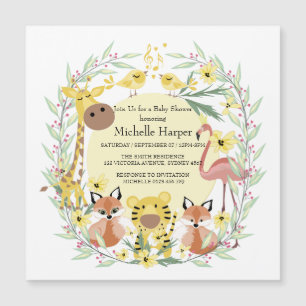 Jungle animals baby shower boy or girl.