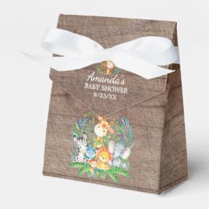 Jungle Animals Baby Shower Favour Box