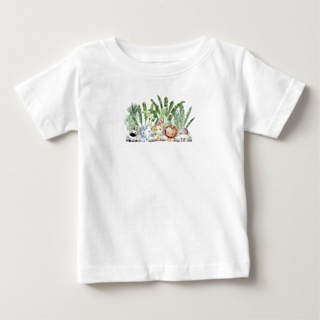 Jungle Animals Baby T-Shirt (Front)