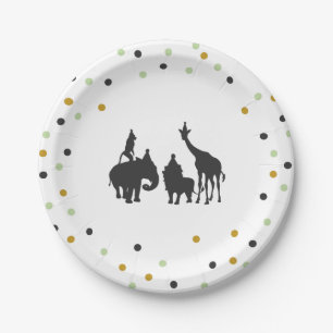 Jungle animals birthday Paper Plates Safari Zoo