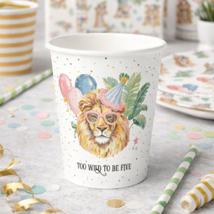 Jungle Animals Birthday Party Cups