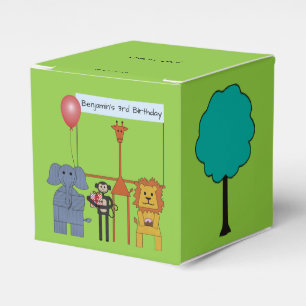 Jungle Animals Birthday Party Favour Box