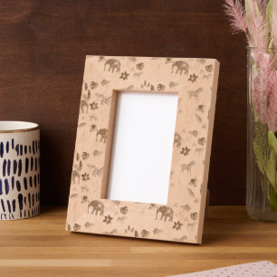 Jungle Animals Etched Frames