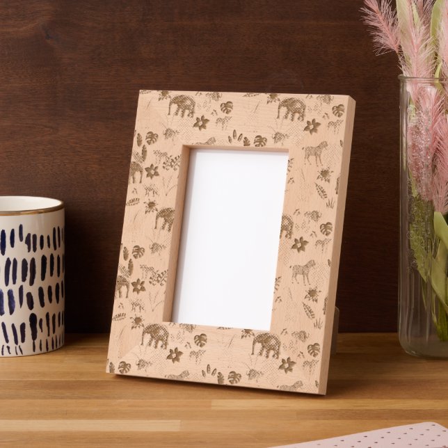 Jungle Animals Etched Frames (Left)