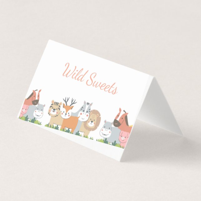 Jungle Animals Gender Reveal - Baby Shower (Front)