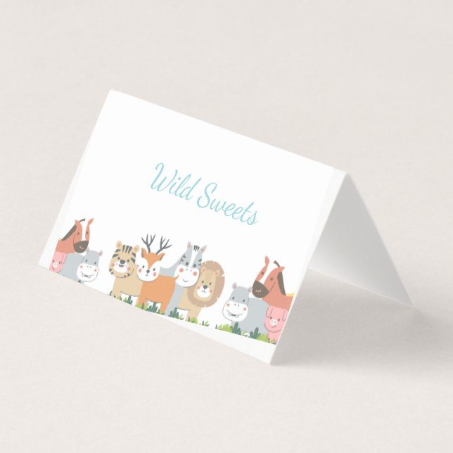 Jungle Animals Gender Reveal - Baby Shower (Front)