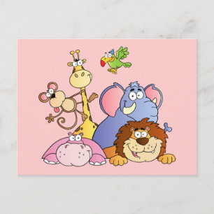 Jungle Animals Postcard