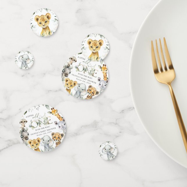 Jungle Animals, Safari, Wild One, Baby Shower Confetti (Group)
