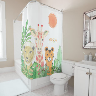 Jungle Animals Shower Curtain