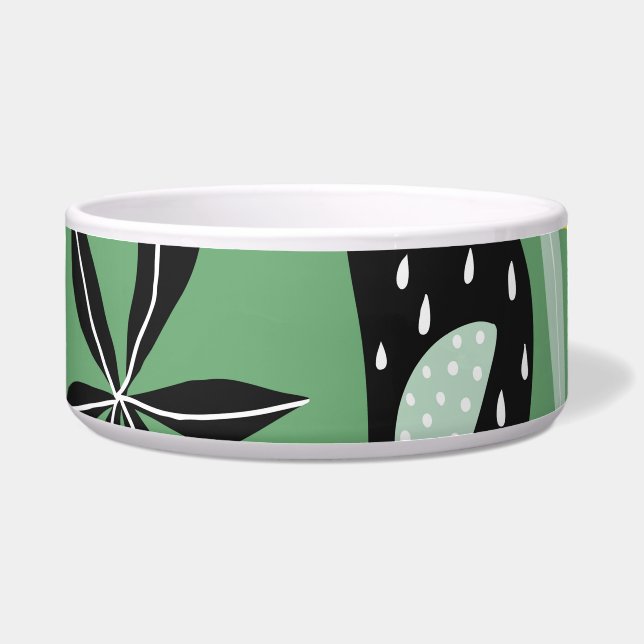 Jungle animals, tropical elements, seamless. (Front)