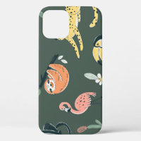 Jungle Animals Vintage Flora Fauna