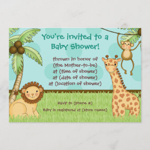 Jungle Babies - Baby Shower Invitation