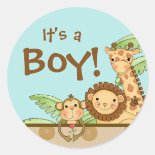 Jungle Babies Brown - Stickers