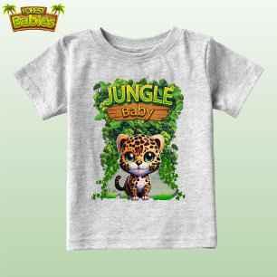 Jungle Baby Leopard, Cute Wildlife Kitty Cat 🐆 T-Shirt