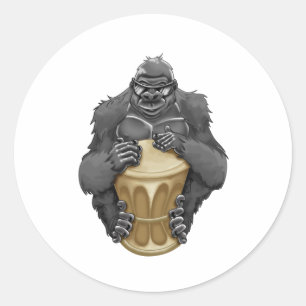 Jungle Beat Classic Round Sticker