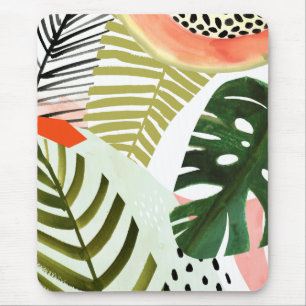 Jungle Beat Tropical Greenery Mouse Pad