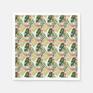 Jungle Beat Tropical Greenery Napkin