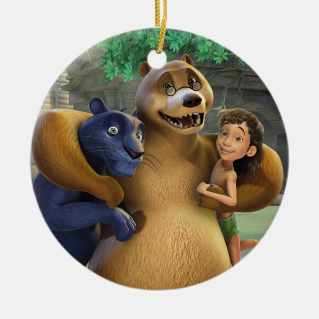 Jungle Book Group Shot 1 Ceramic Tree Decoration (Front)
