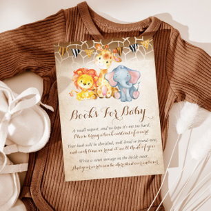 Jungle Book Request Card, Elephant Books For Baby Enclosure Card