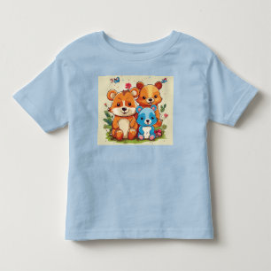 Jungle Buddies – Cute Animal Friends Kids T-Shirt
