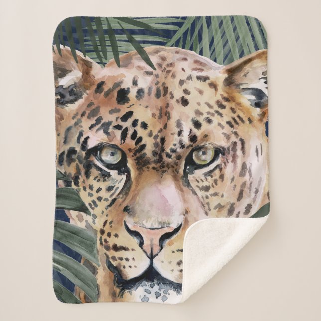 Jungle Cat - Cheetah Sherpa Blanket (Front)