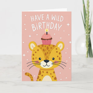 Jungle Cat Sweet Birthday Card