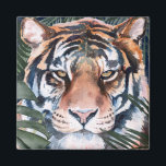 Jungle Cat - Tiger Magnet<br><div class="desc">Jungle Cat I by Jennifer Paxton Parker. This art features a close-up of a stoic tiger in a soft art style. | 164728Z</div>
