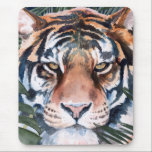 Jungle Cat - Tiger Mouse Pad<br><div class="desc">Jungle Cat I by Jennifer Paxton Parker. This art features a close-up of a stoic tiger in a soft art style. | 164728Z</div>