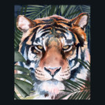 Jungle Cat - Tiger Poster<br><div class="desc">Jungle Cat I by Jennifer Paxton Parker. This art features a close-up of a stoic tiger in a soft art style. | 164728Z</div>