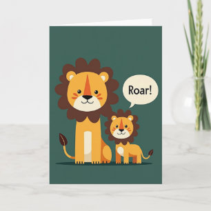 Jungle Cats Fathers Day Art Card