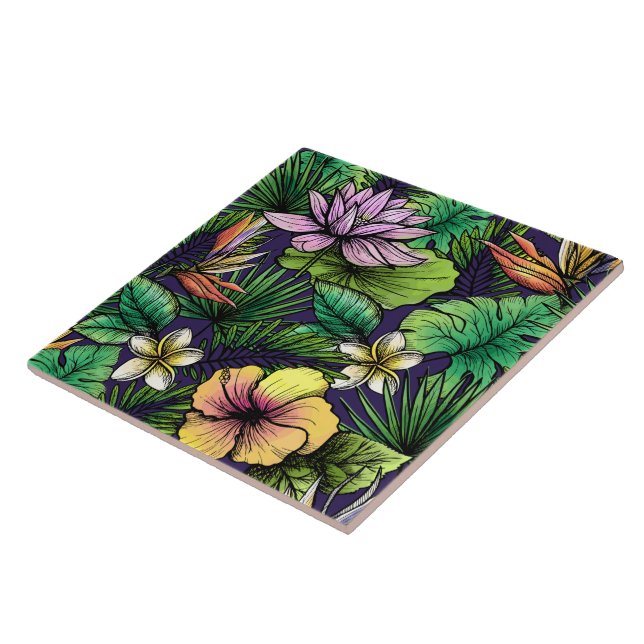 Jungle Ceramic Tile (Side)