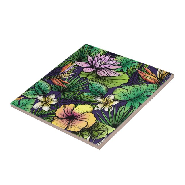 Jungle Ceramic Tile (Side)