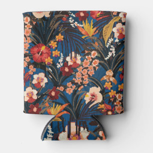 Jungle Chic: Dark Blue Exotic. Can Cooler