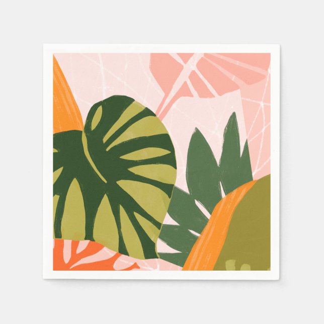 Jungle Collage I Napkin (Front)
