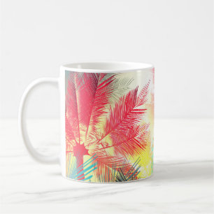 Jungle colourful palms and tropical plants. design coffee mug