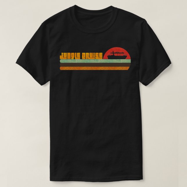 Jungle Cruise 1970s surf T-Shirt (Design Front)