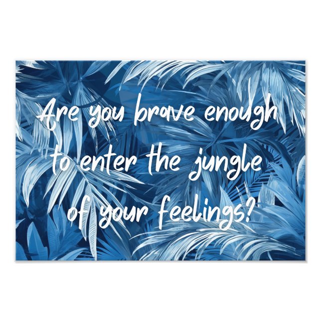 Jungle Design and motivational Poster (Front)