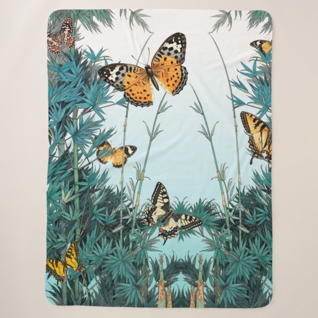 Jungle Entry Golf Towel Sherpa Blanket (Front)
