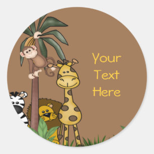 Jungle envelope Seals and Stickers