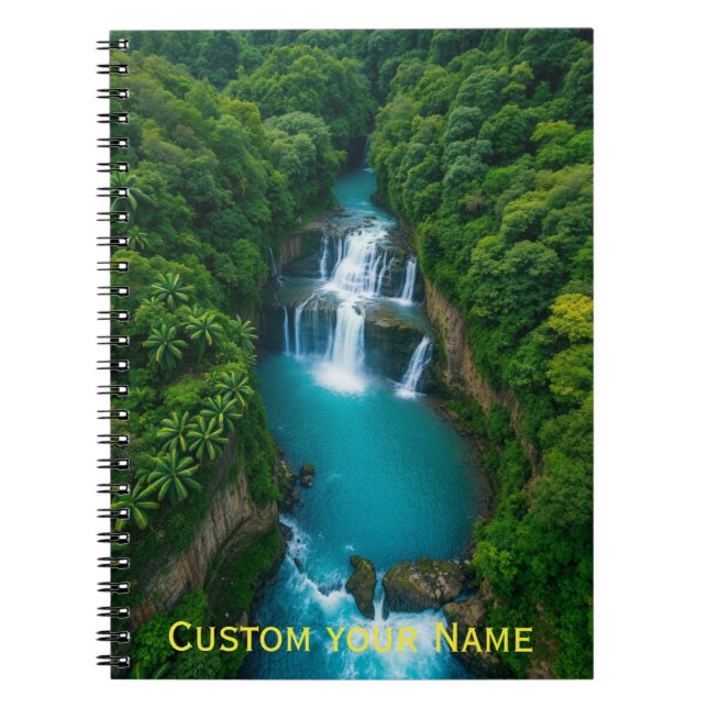Jungle Fall Journal Where Thoughts Flow Like water (Front)