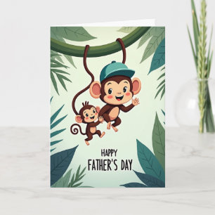Jungle Fathers Day Art Card