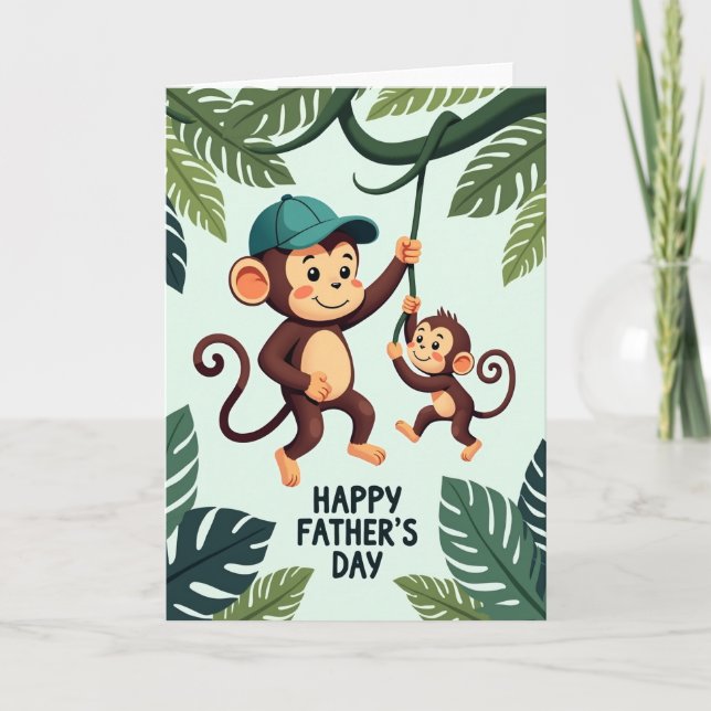 Jungle Fathers Day Card (Front)